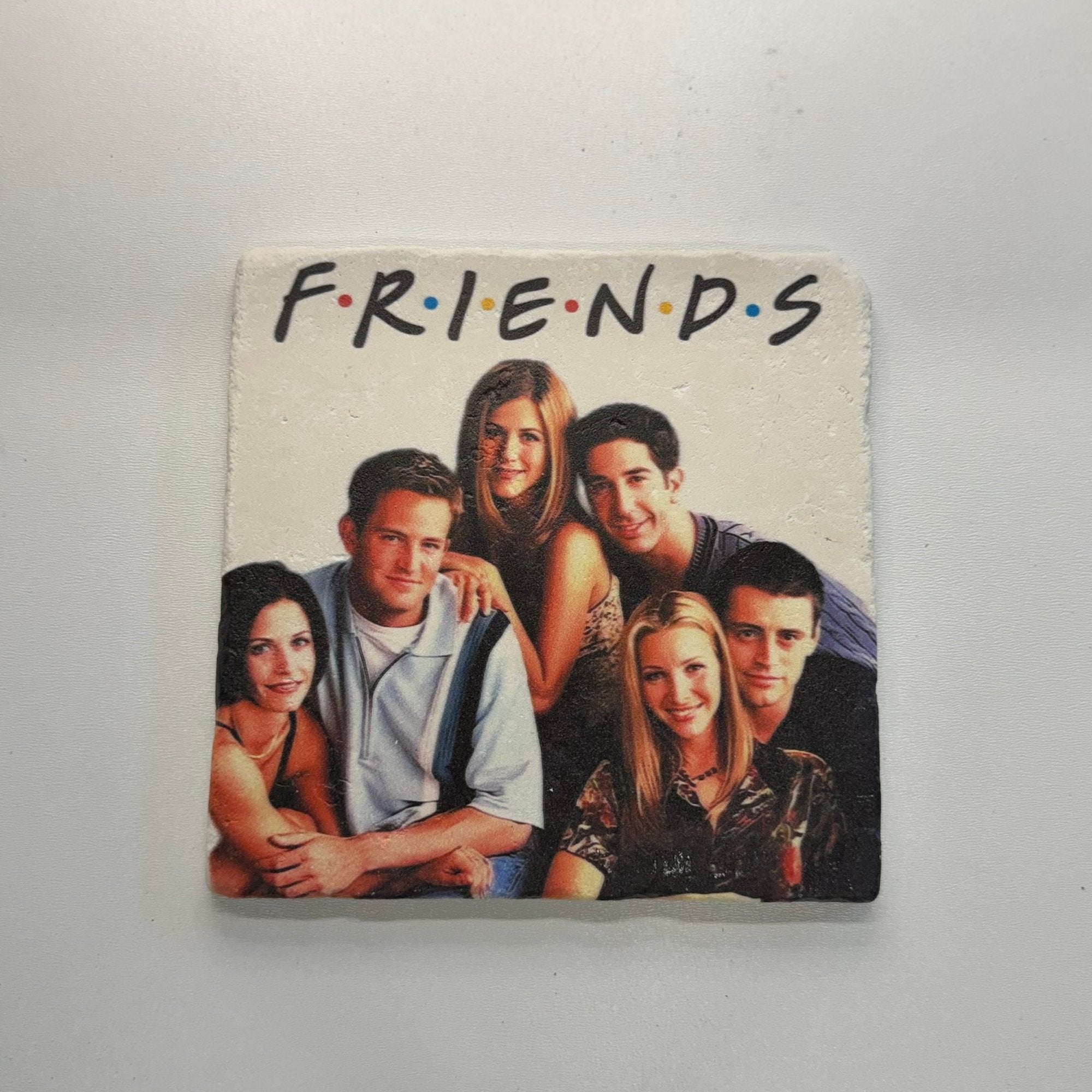Friends Natural Travertine Stone Hotpad artwork