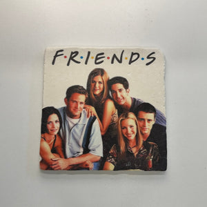 Friends Natural Travertine Stone Hotpad artwork