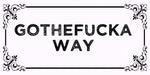 Funny Go the Fuck Away quote design displayed as a decorative MDF wall sign