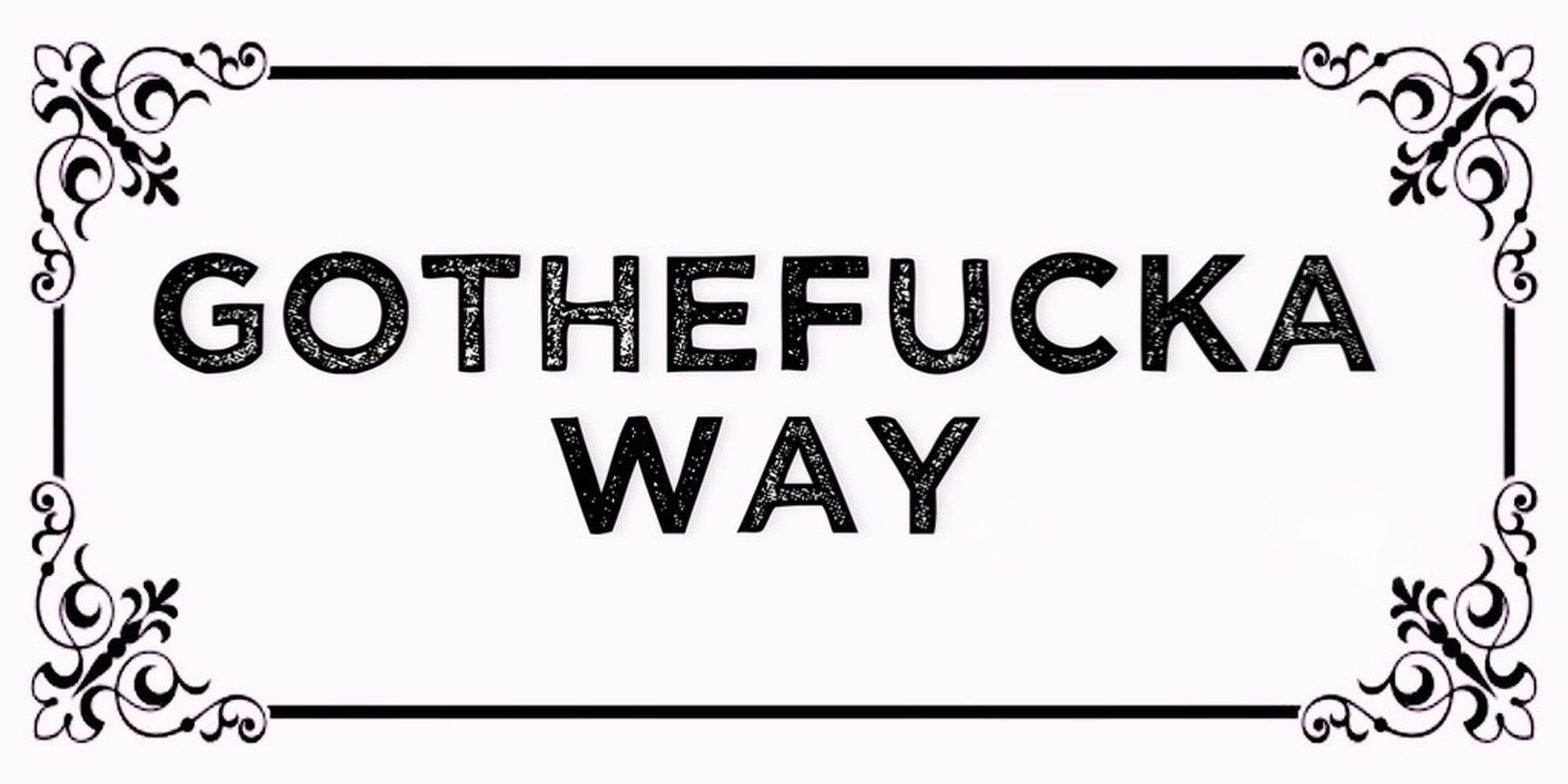 Funny Go the Fuck Away quote design displayed as a decorative MDF wall sign