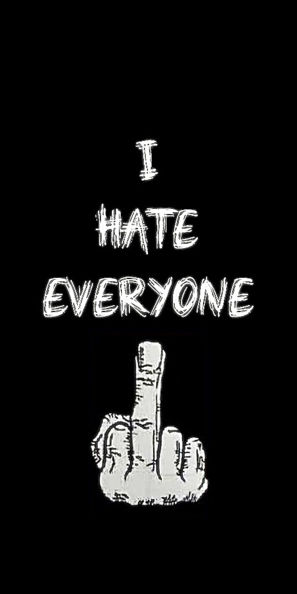 Funny middle finger design displayed as a decorative wall sign
