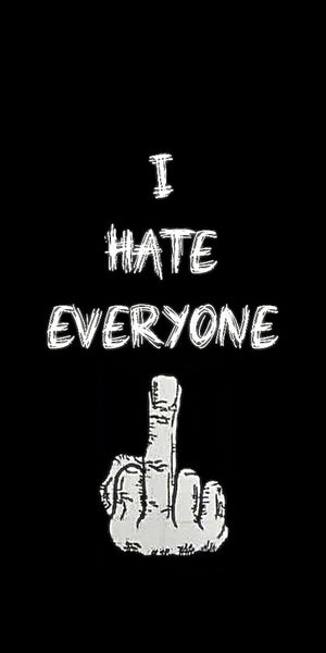 Funny middle finger design displayed as a decorative wall sign
