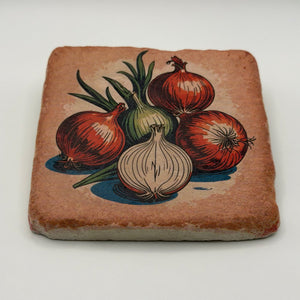 Garlic Stone Coaster