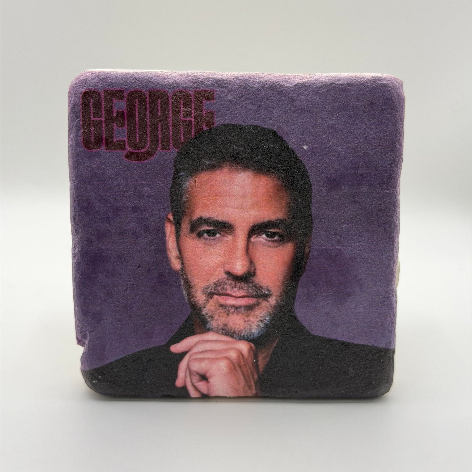 George Clooney Stone Coaster