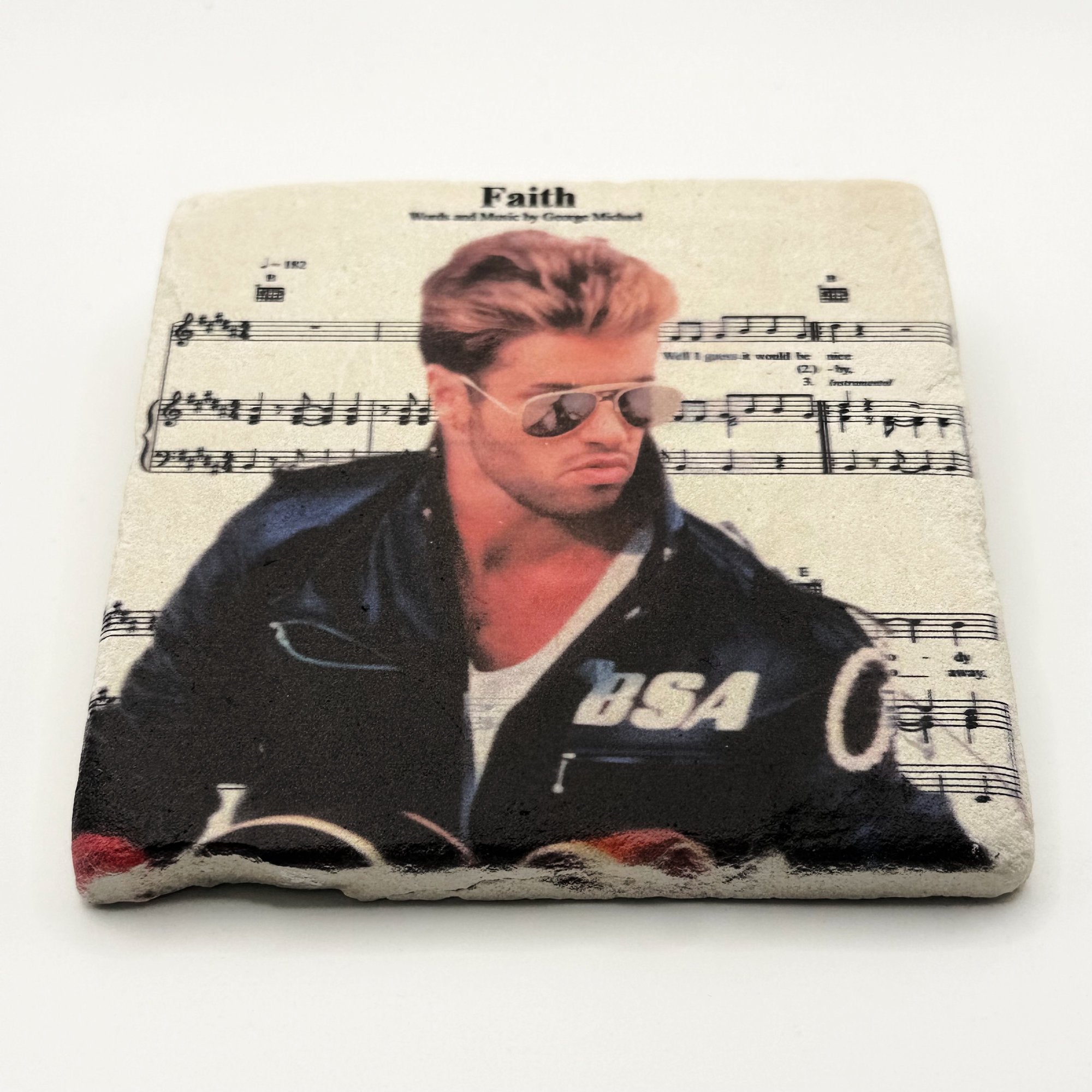 George Michael Faith Stone Coaster