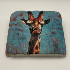 Cute Giraffe Stone Coaster