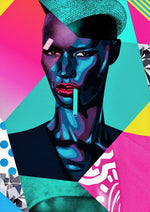 Gracie Jones Pop Art artwork printed on MDF wall poster