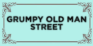 Grumpy old man design printed on MDF and displayed as a decorative wall sign