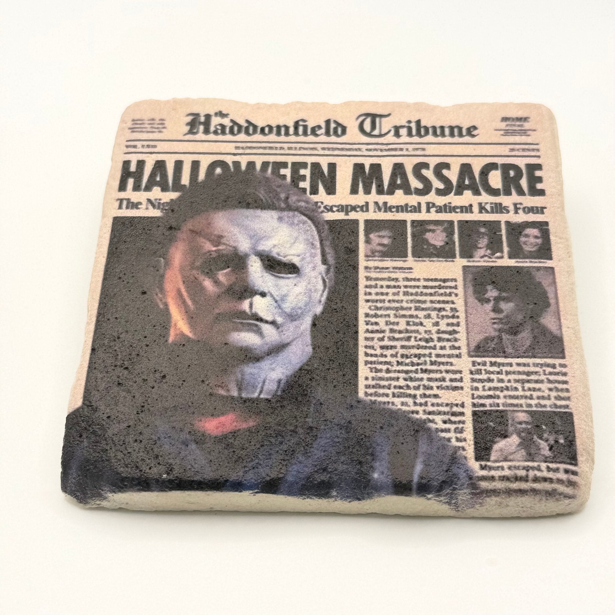 Classic Halloween Movie Stone Coaster