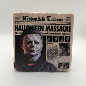 Classic Halloween Movie Stone Coaster