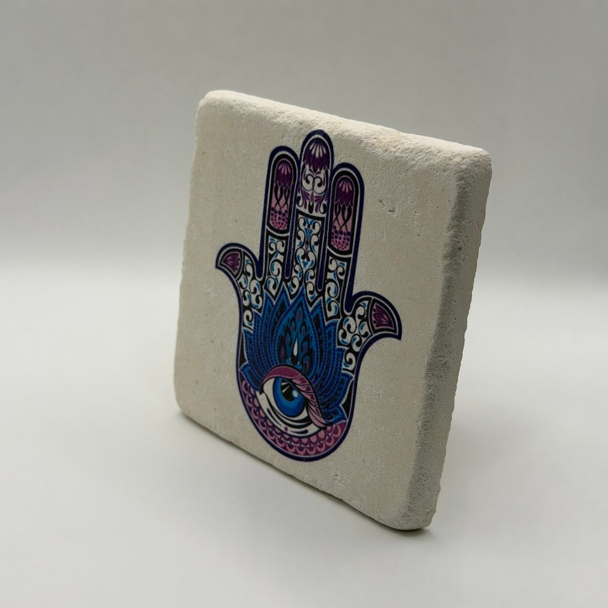 Hamsa Hand Stone Coaster