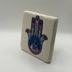 Hamsa Hand Stone Coaster