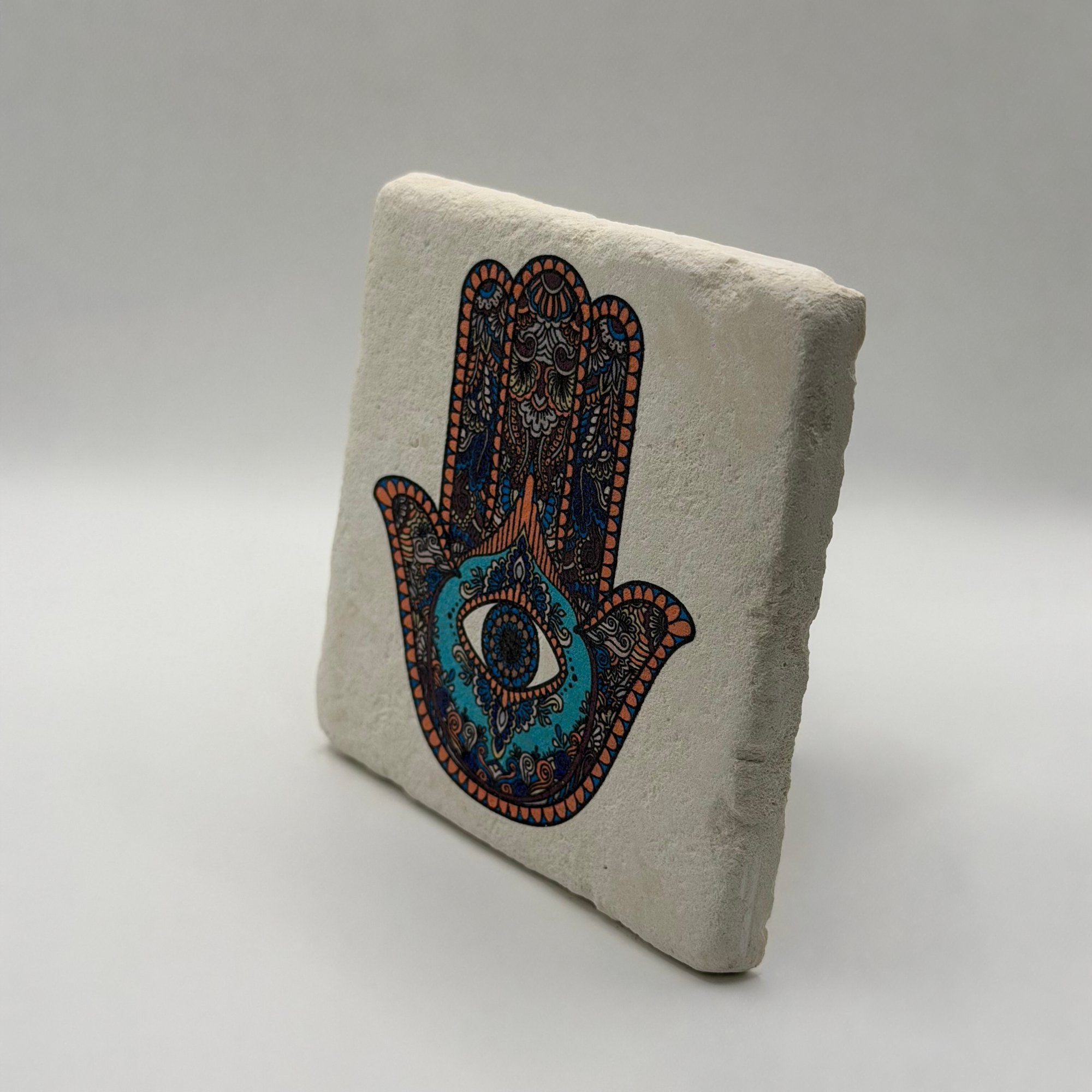 Hamsa Hand Stone Coaster