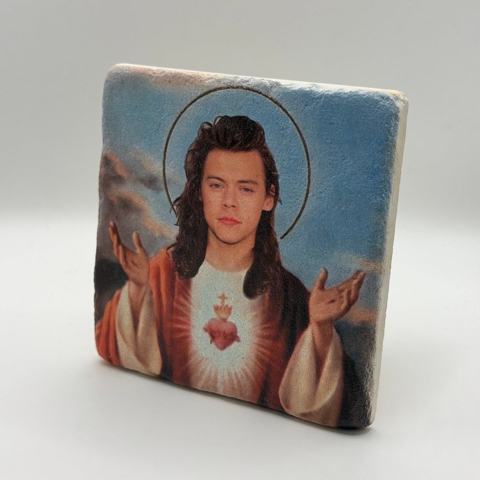 Harry Styles Jesus Stone Coaster