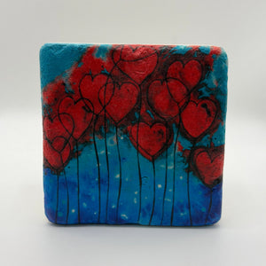 Hearts On Fire Natural Stone Coaster
