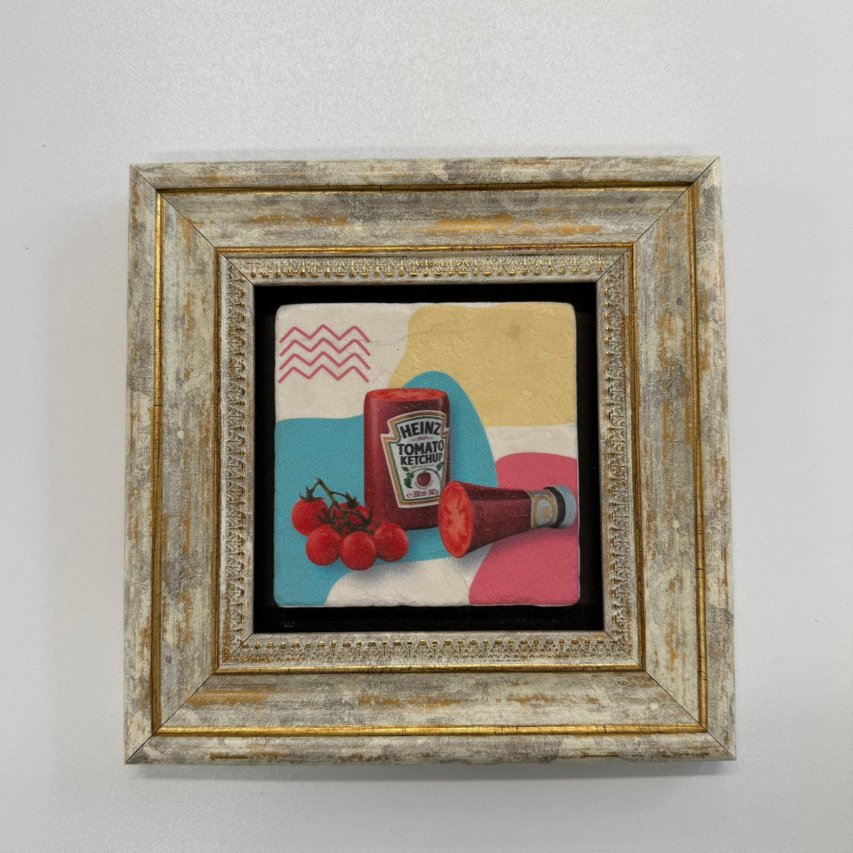 Variant Mapping v4 | heinz-ketchup-vintage-natural-stone-coaster | with Gold Frame | sha256:d4570219c8c8