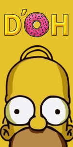 Homer Simpson Doh Donut quote design displayed as a decorative MDF wall sign