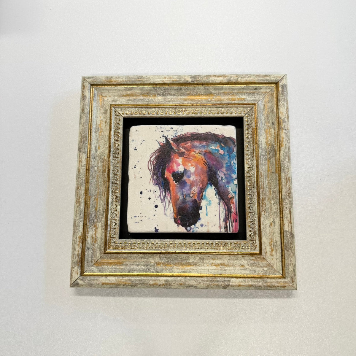 Variant Mapping v4 | horses-natural-stone-coaster | with Gold Frame | sha256:bfdd69a2fed7