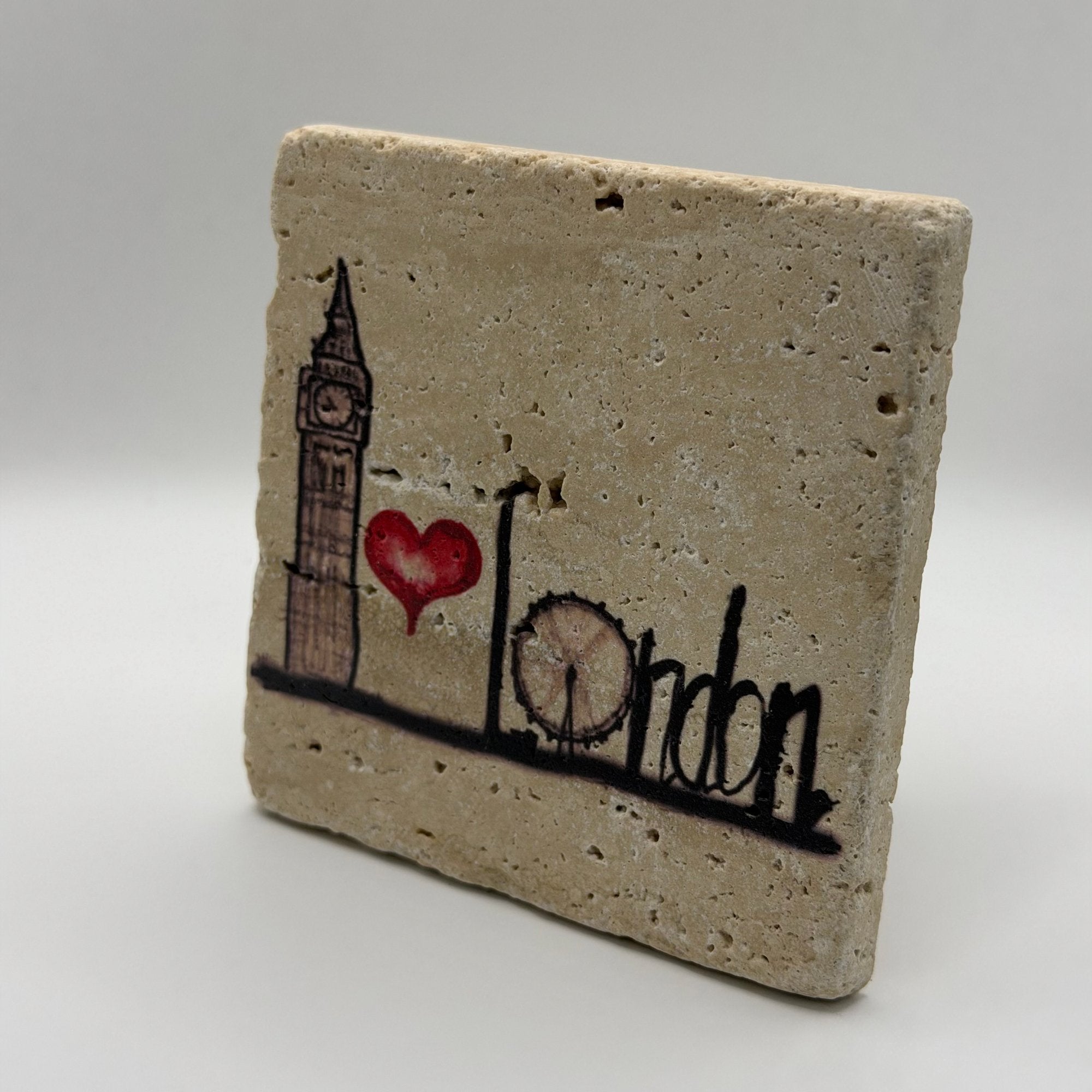 I Love London Stone Coaster
