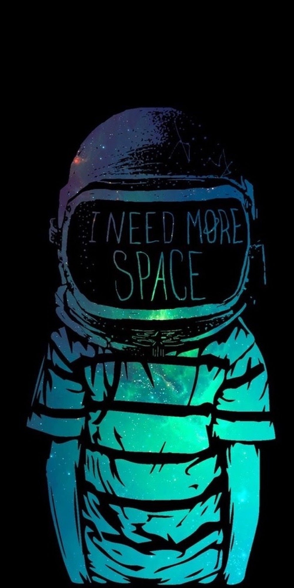 I Need More Space astronaut quote design displayed as a decorative wall sign