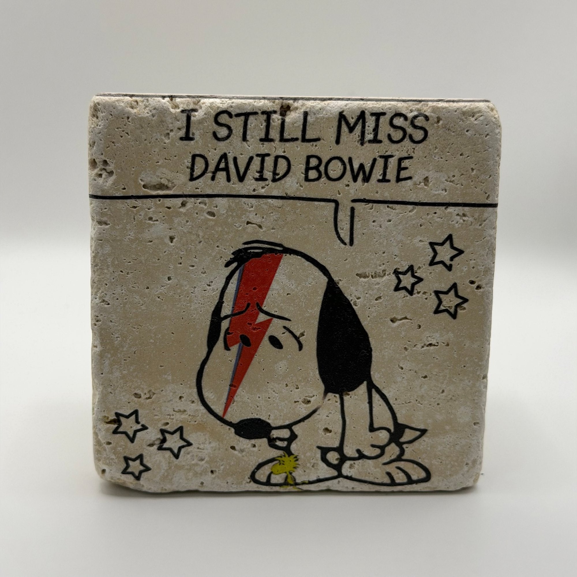 I Still Miss David Bowie Stone Coaster