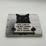 I Will Not Keep Calm And You Can Fuck Off Natural Travertine Stone Coaster artwork