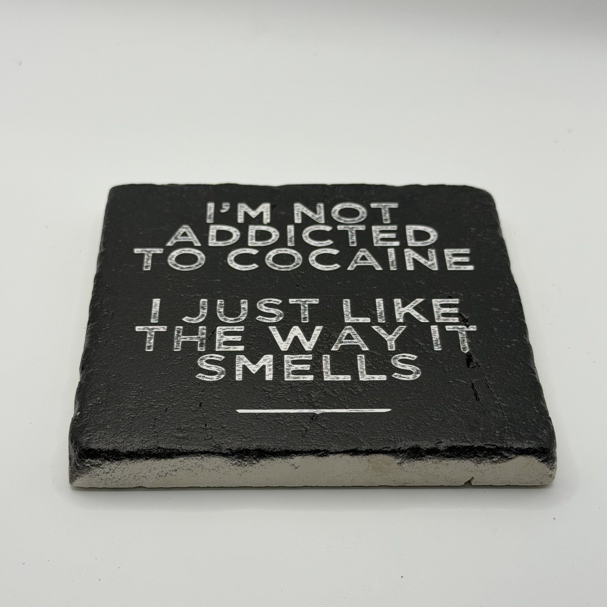 Im Not Gay But My Boyfriend Is Natural Travertine Stone Coaster 1