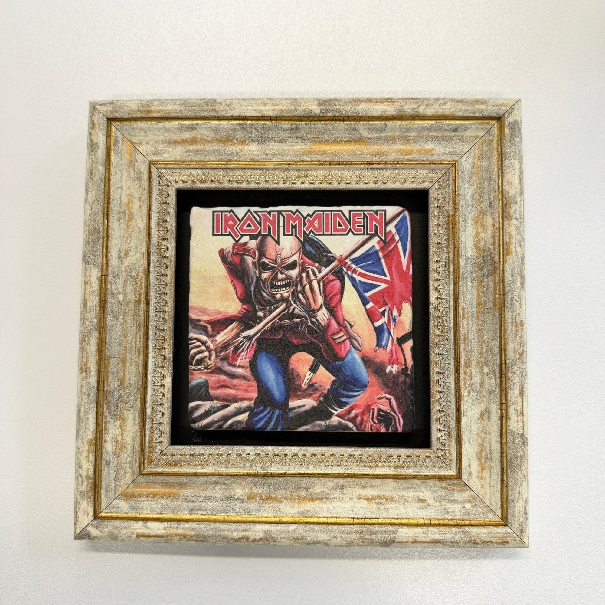 Variant Media V2 | iron-maiden-natural-stone-metal-coaster | gold | variant_main | sha256:0775624744dc