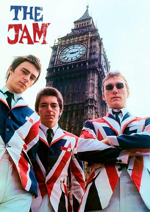 Vintage The Jam Union Jack artwork printed on MDF wall poster