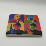 James Bond Natural Travertine Stone Coaster artwork