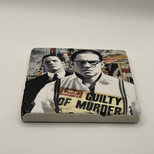 James Dean Natural Travertine Stone Coaster artwork
