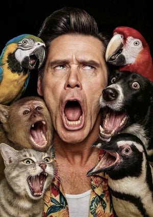 Jim Carrey famous quote artwork printed on MDF wall poster
