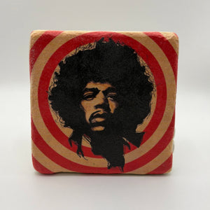 Jimi Hendrix Stone Coaster