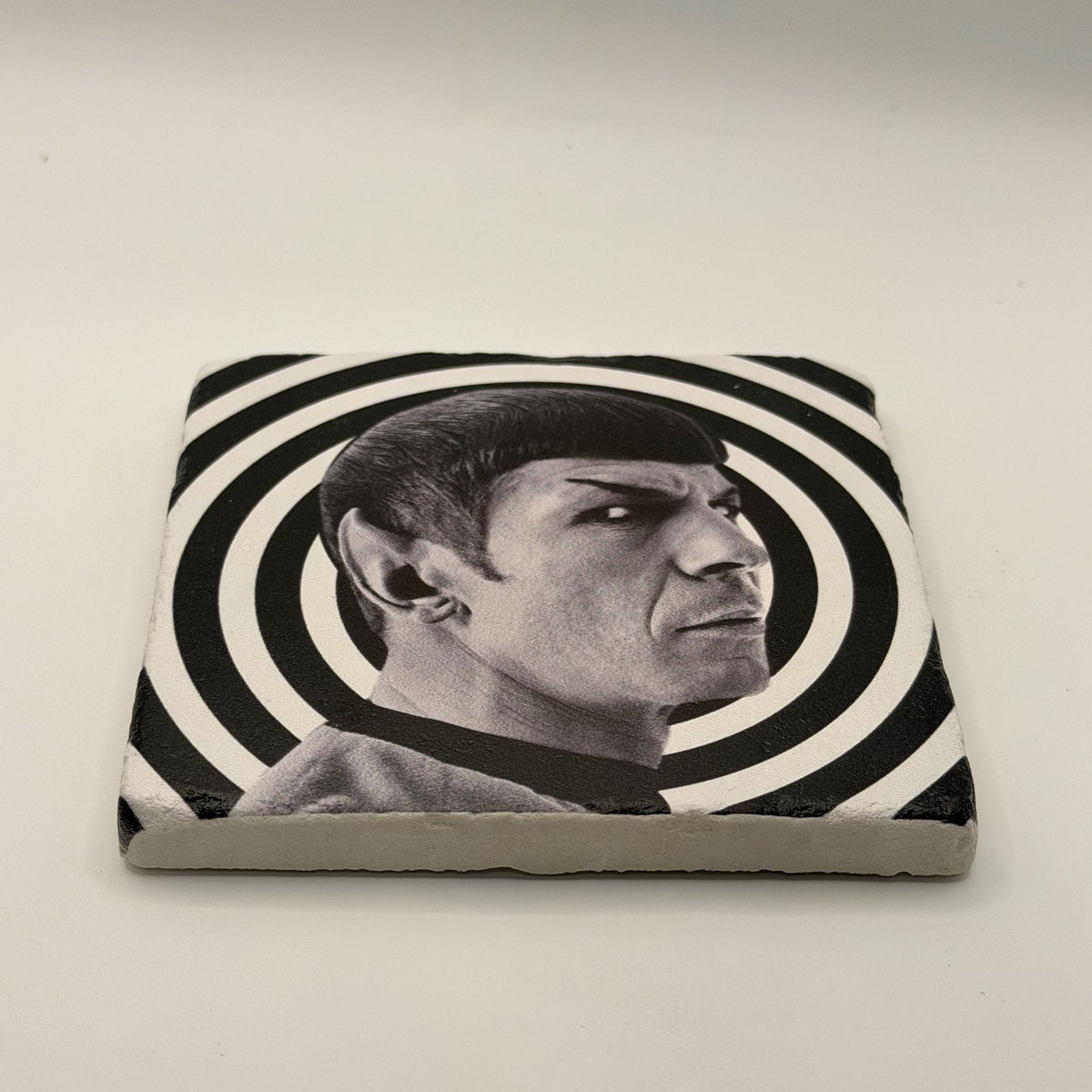 Jimi Hendrix Natural Travertine Stone Coaster artwork
