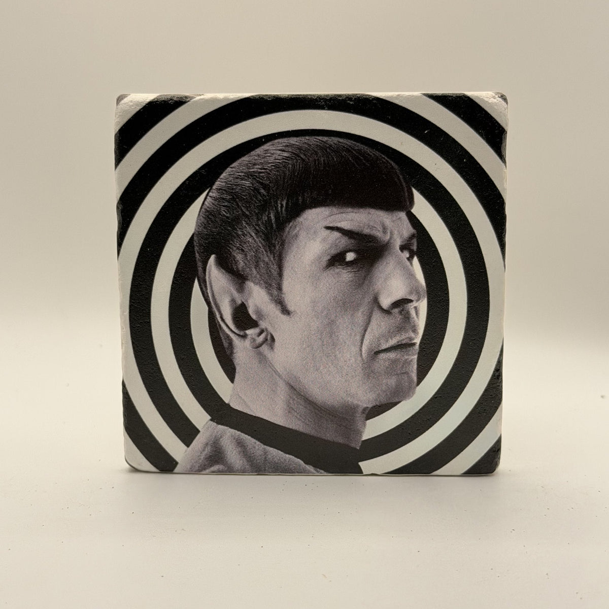Jimi Hendrix Natural Travertine Stone Coaster artwork