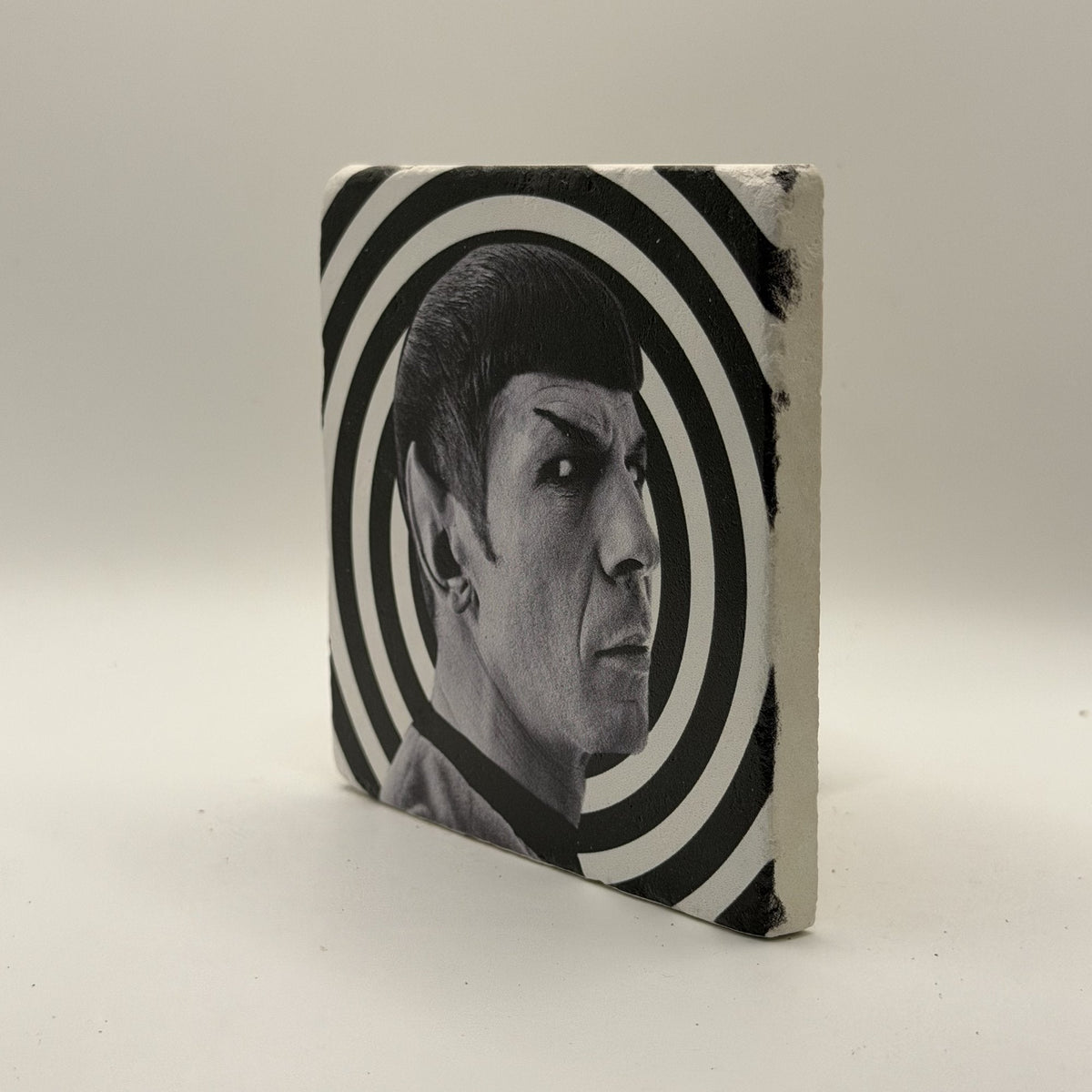Jimi Hendrix Natural Travertine Stone Coaster artwork