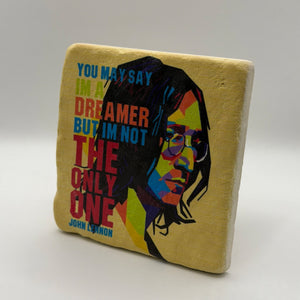 John Lennon Dreamer Stone Coaster