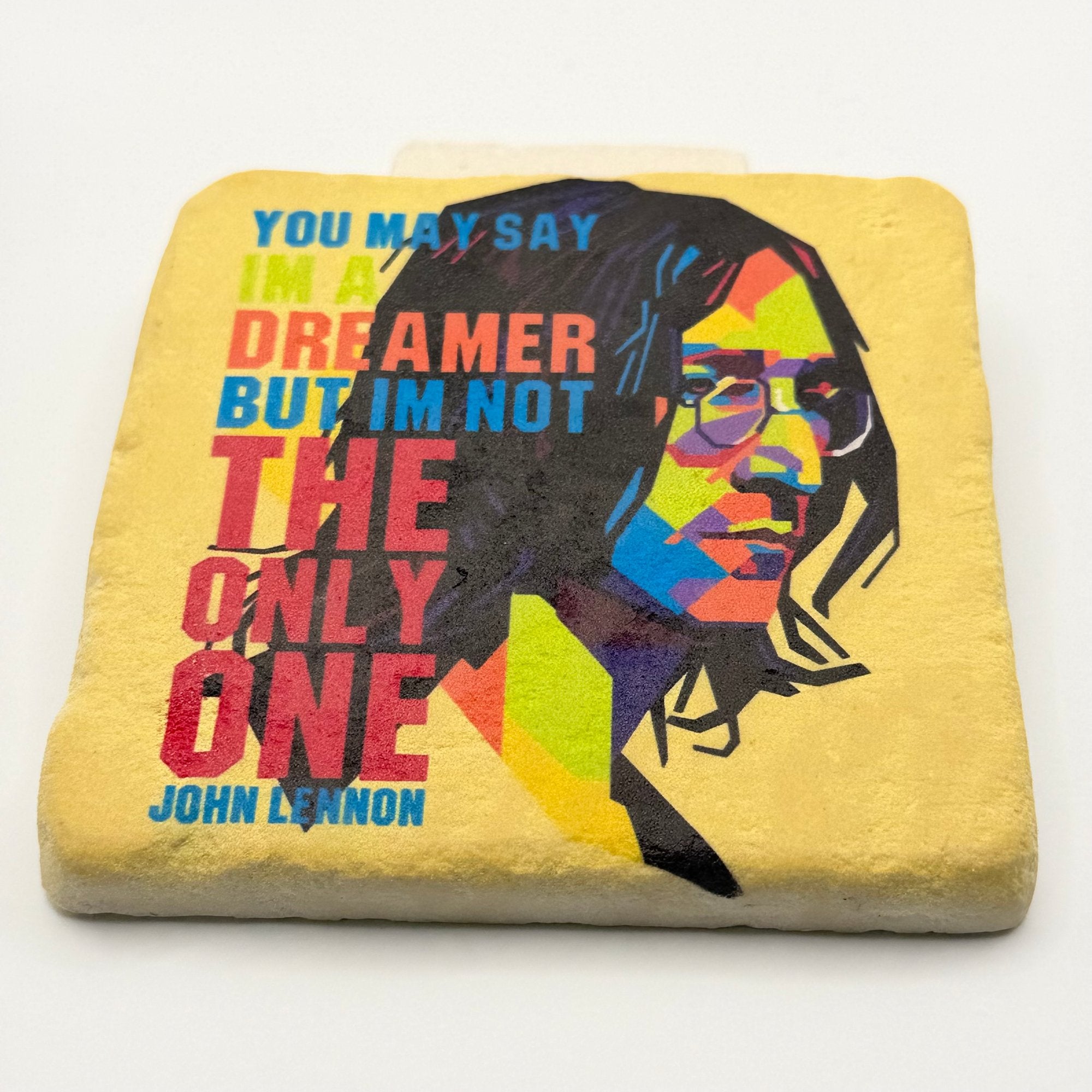 John Lennon Dreamer Stone Coaster