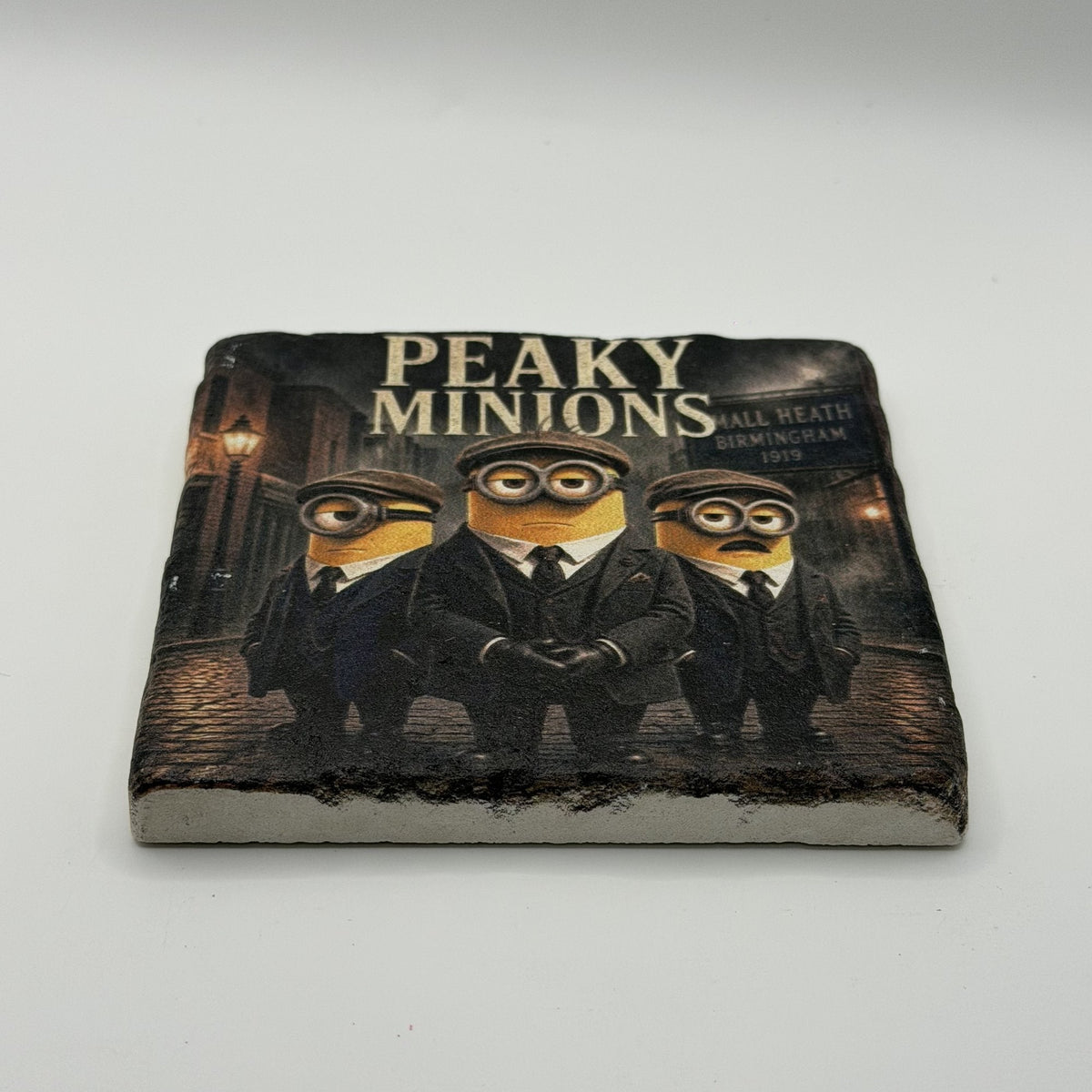Joker Heath Ledger Natural Travertine Stone Coaster artwork