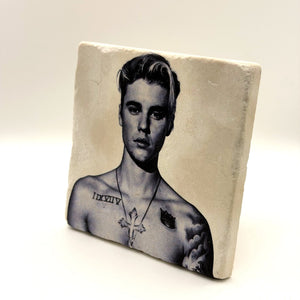 Justin Bieber Stone Coaster