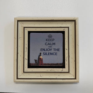 Variant Mapping v4 | keep-calm-and-enjoy-the-silence-natural-stone-coaster | with White Frame | sha256:0ac684574f98