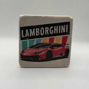 Classic Lamborghini Stone Coaster