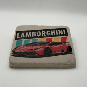 Classic Lamborghini Stone Coaster