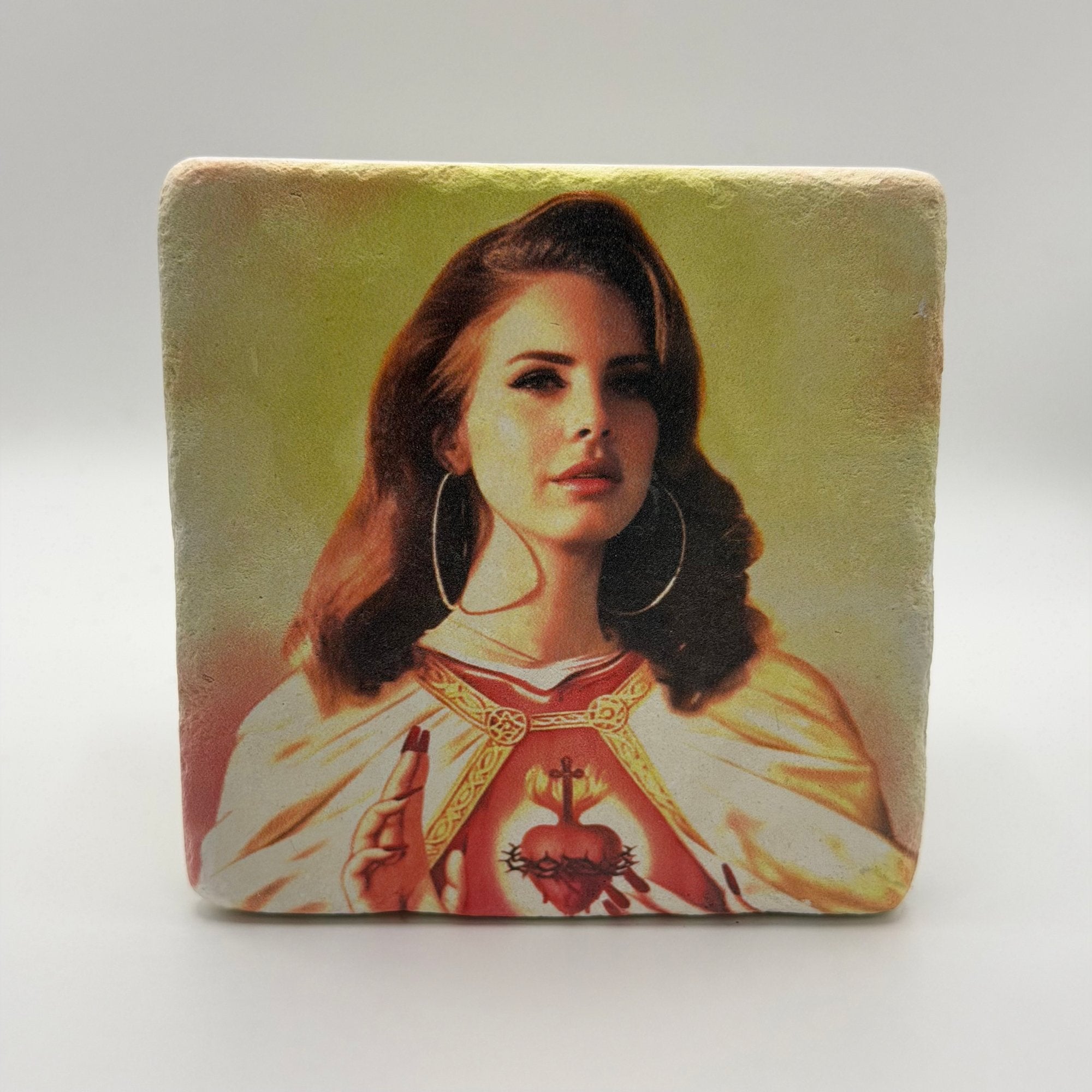Lana Del Rey Saint Stone Coaster