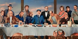 Last Supper design displayed as a decorative wall sign