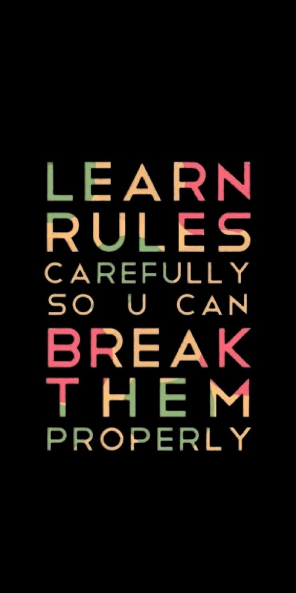 Typography quote design displayed as an MDF wall sign