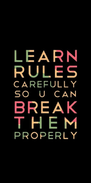 Typography quote design displayed as an MDF wall sign