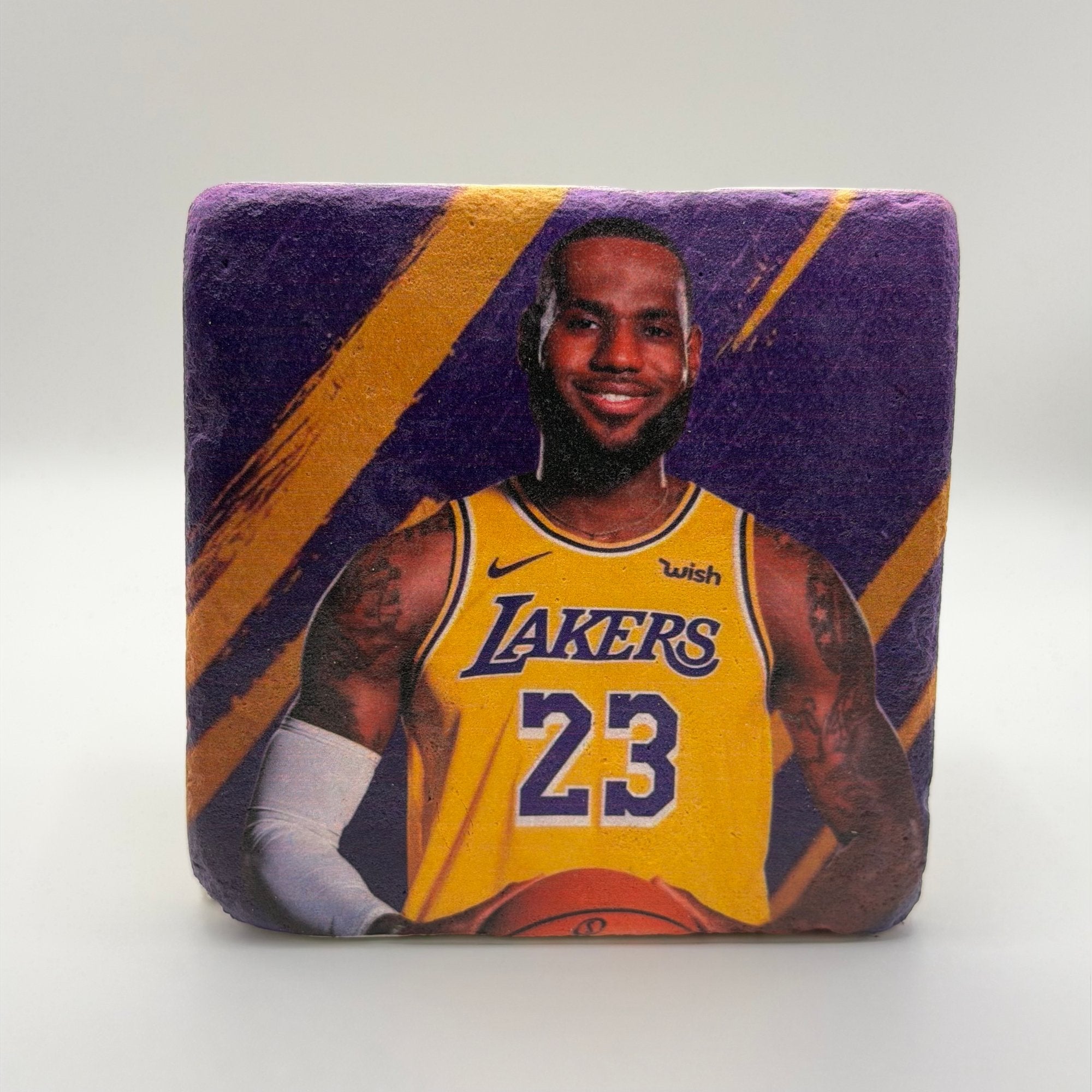 Lebron James Lakers Stone Coaster
