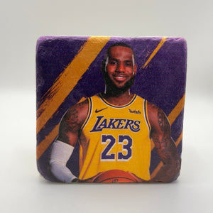 Lebron James Lakers Stone Coaster
