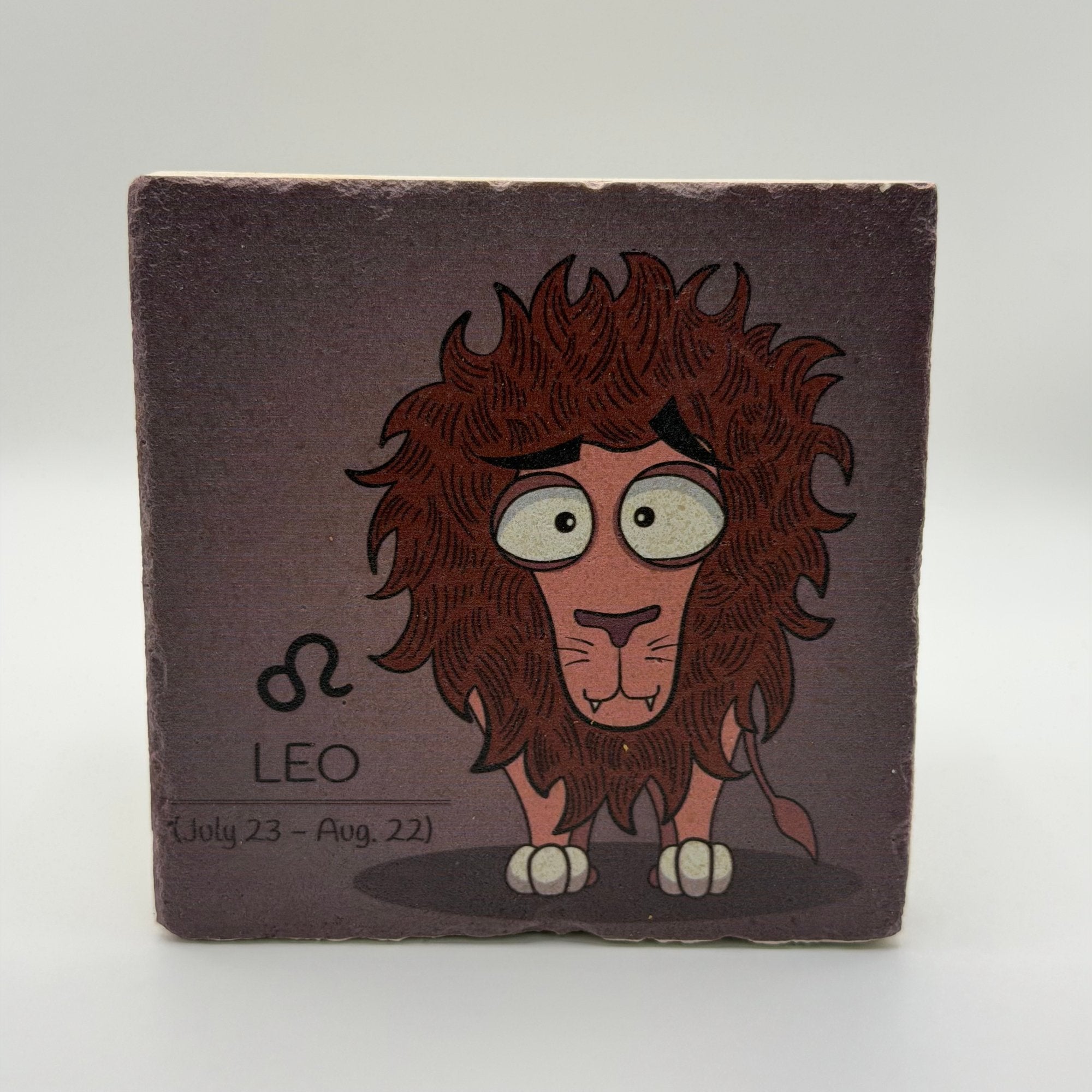 Leo Stone Coaster Natural Travertine
